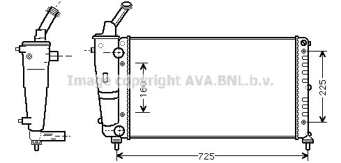 AVA QUALITY COOLING Radiators, Motora dzesēšanas sistēma LC2083